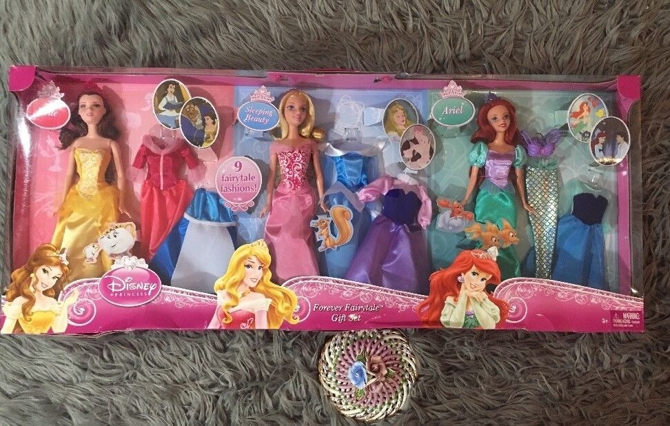 disney princess barbie doll set